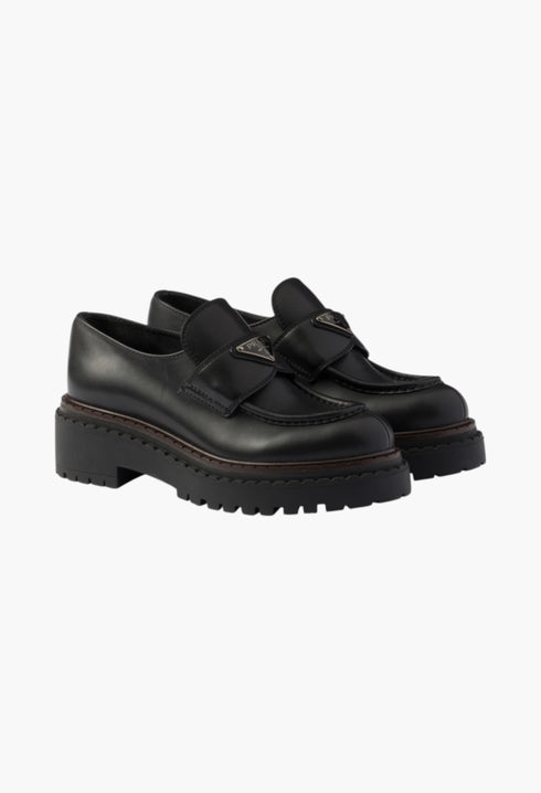 Black - Double Chocolate Leather Loafers - GLAM MODA